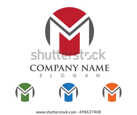 M Letter Logo Business professional logo template