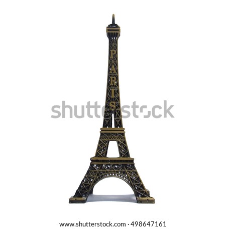 Eiffel Tower a white background