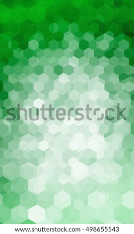 holiday background. hexagon geometry pattern. green color. vector illustration. for design flyer, banner, wallpaper