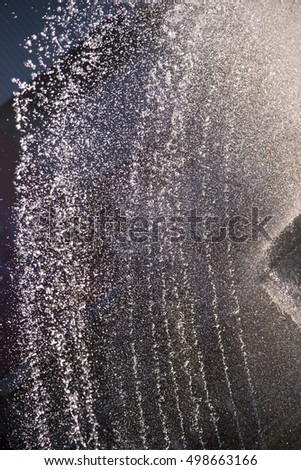 Splash of water in the fountain, abstract image.