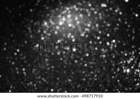 abstract bokeh light shines background in black and white