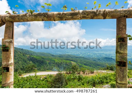 The landscape photo in morning time at Phu Tub Berk Viewpoint, Phu Hin Rong Kla National Park in Thailand