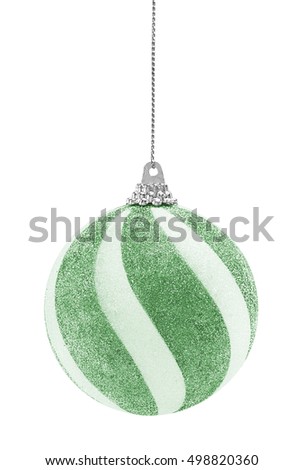 Green Glitter Christmas Ball