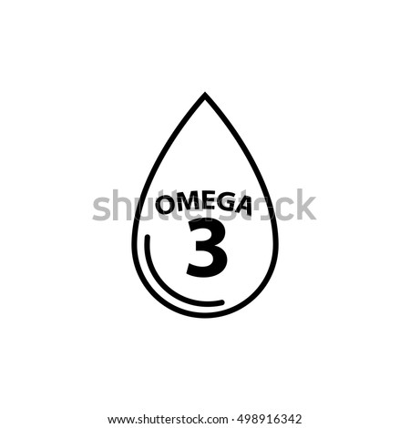 omega 3 icon - vector illustration. Royalty-Free Stock Photo #498916342