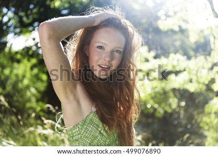 Girl Nature Minimal Outdoor Summer Teen Concept