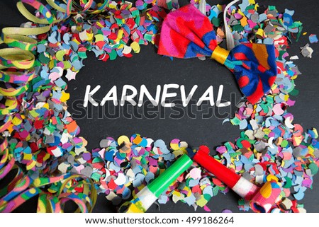 Karneval - the german word for carnival