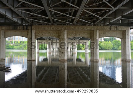 Under the bridge of Austin city