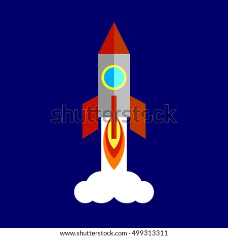 Space ship rocket launch