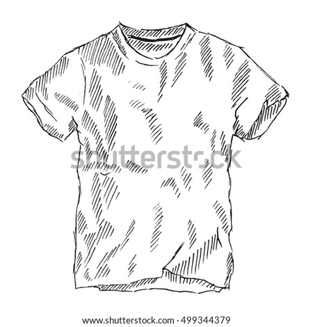 T-shirt sketch vector illustration