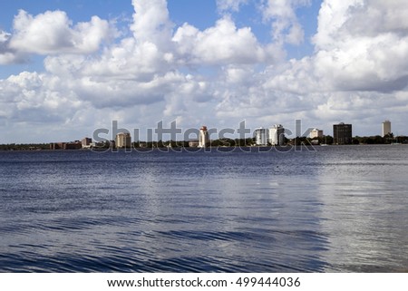 A view of Riverside in Jacksonville Florida as seen from across the St. Johns River