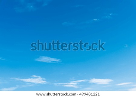 image of beautiful blue sky and white clouds on day time for background usage.