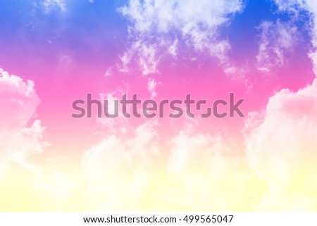 Colorful sky and clouds. for background