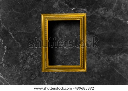 Gold frame. Gold