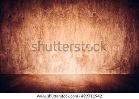 Wooden floor and wall background with copy-space. Vintage wood, grunge style. Very detailed and extreme high resolution.