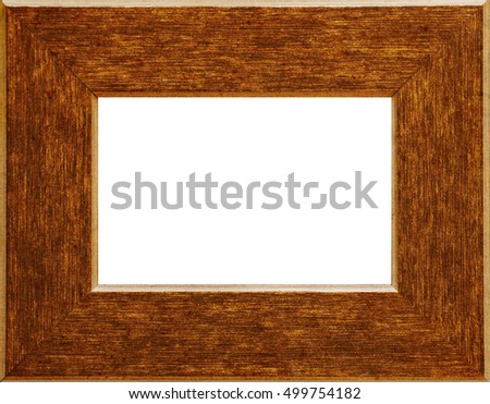 Macro from empty wood frame