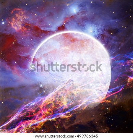 Stunning outer space composite image - Elements of this image furnished by NASA