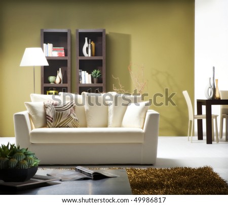 modern living room Royalty-Free Stock Photo #49986817