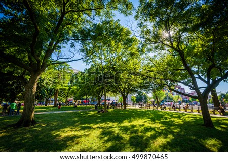 Dupont Circle Park, in Washington, DC.