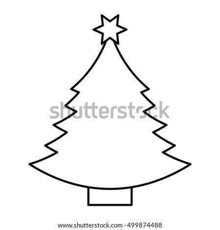 tree pine christmas isolated icon vector illustration design
