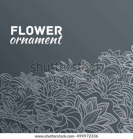 abstract ornament flower background concept. Vector illustration