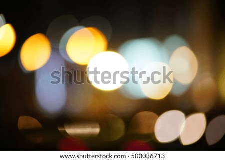 city lights bokeh