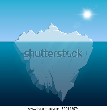 Illustration of iceberg.