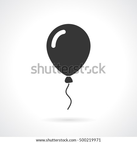Balloon vector icon. Balloon icon eps10. Balloon icon clipart. Balloon icon image.