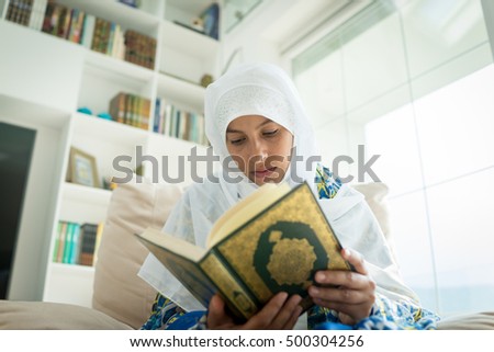 Beautiful Muslim Arabic woman inside