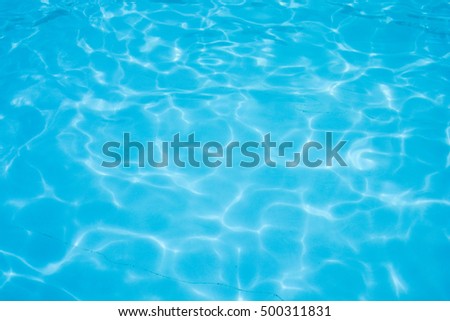 Water abstract background, Swimming pool rippled.