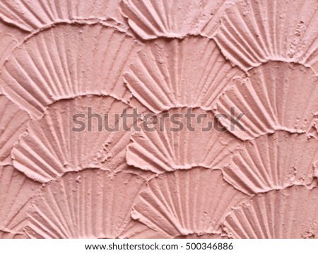 Decorative cement on a wall texture.