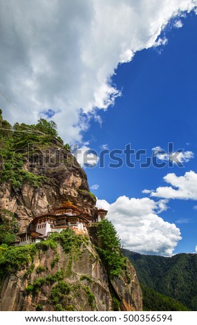 Tiger nest monastery, Taktshang Goemba, Bhutan, Dragon Land