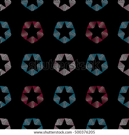 Abstract hand drawn pattern. Vector seamless background. Modern stylish texture.