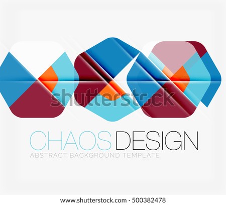 Abstract background with round color shapes and light effects. Vector illustration