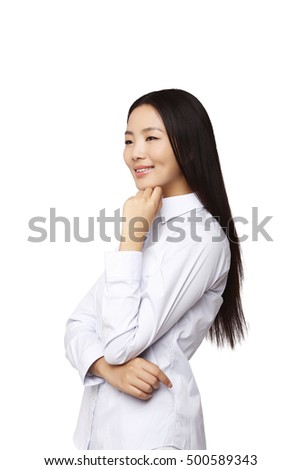 	Oriental business woman portrait	