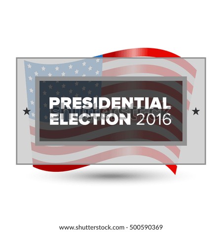 2016 USA presidential election poster