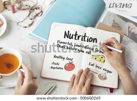 Healthy Diet Notes To Do List Concept 