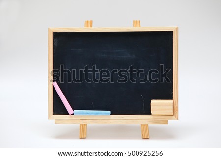 Black wood frame,boarding school,blackboard.
