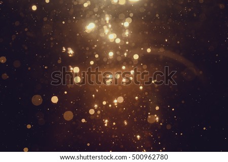 Gold abstract bokeh background Royalty-Free Stock Photo #500962780