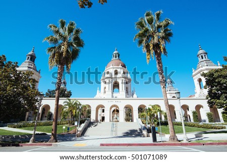 Pasadena city hall Royalty-Free Stock Photo #501071089