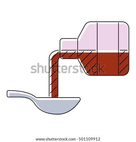 Medical syrup icon. Flat illustration of medical syrup vector icon for web isolated on white background
