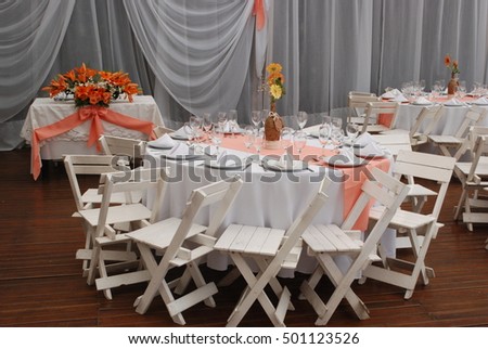 Table Orange Flower