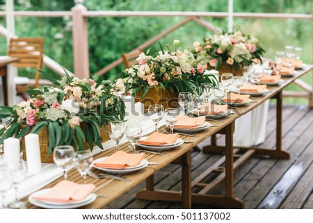 Rustic banquet