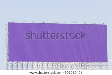 Blank billboard , put your own text here