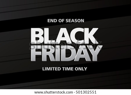 Black friday sale banner Royalty-Free Stock Photo #501302551