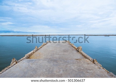 cement Bridge to the sea