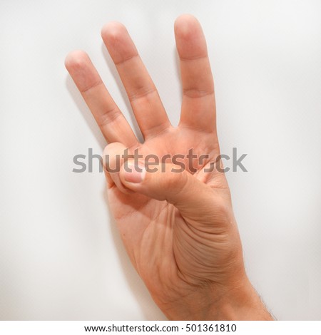 Number six in the American Sign Language (ASL) shown with one hand and a finger