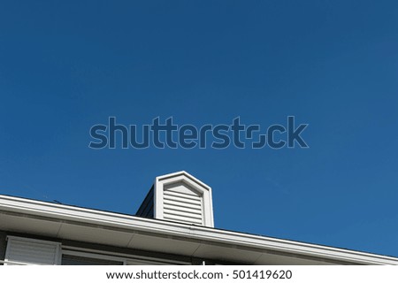 The Modern building on blue sky background