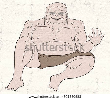 fat man draw