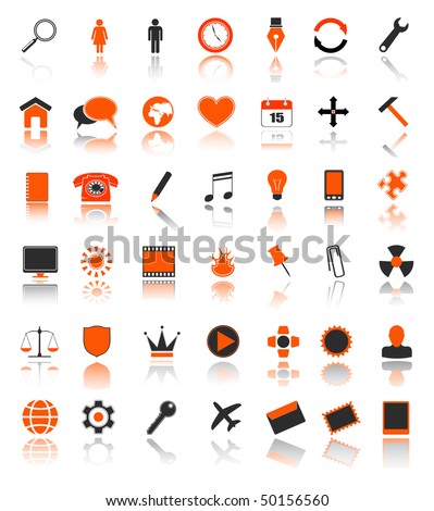 vector 42 web icons set