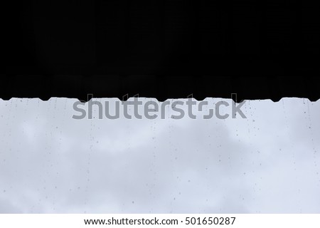 out focus rain drop background art abstract at evening yellow backlight black and white
